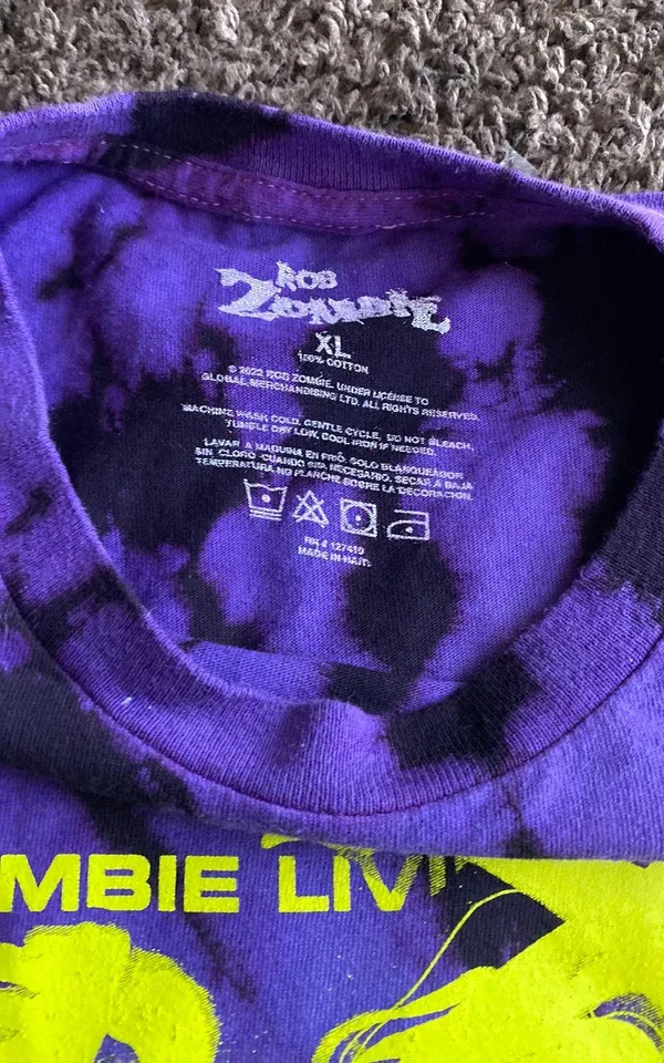 Rob Zombie Tie Dye Tee XL - Image 5