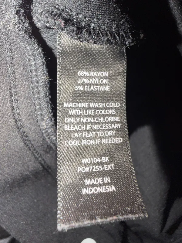 Betabrand Classic Dress Pant Yoga Pant Black Size MP. - Image 5