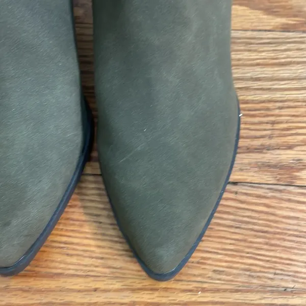 Indigo Rd ankle moto‎ booties block heel green size 7.5 - Image 4