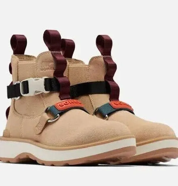 Sorel Hi-Line EQ Chelsea Boots Women's 7.5 Beige Geox Respira Waterproof S56 - Image 2