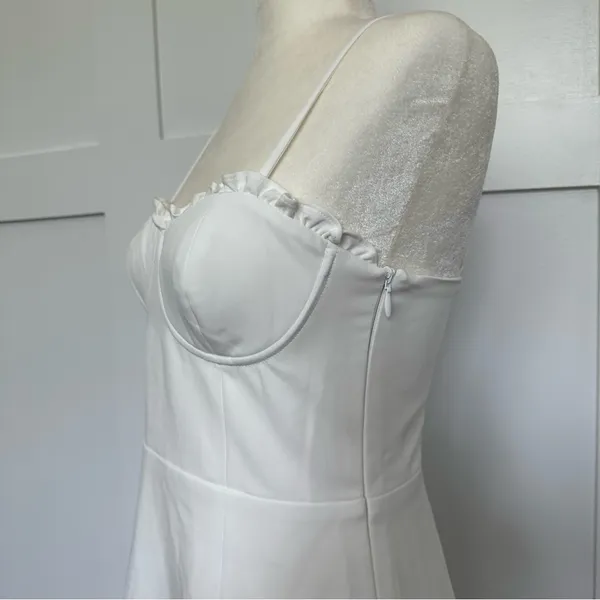 French Connection White Corset Dress - Image 7