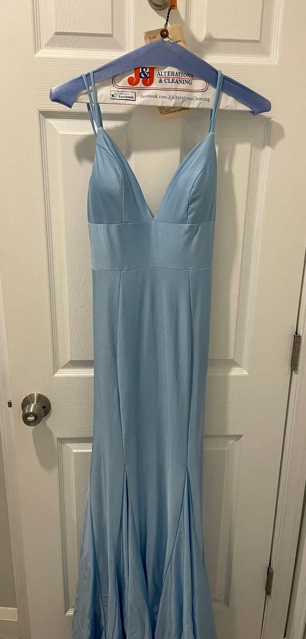 Windsor Light Blue Prom Dress - Image 3
