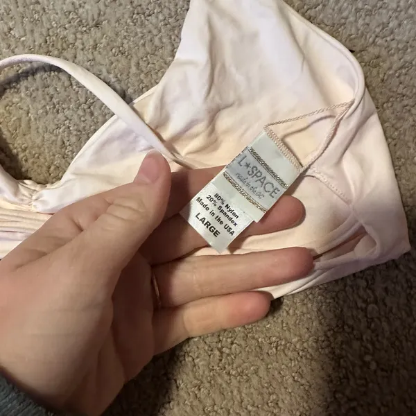 NWOT L*Space string bikini off white - Image 4