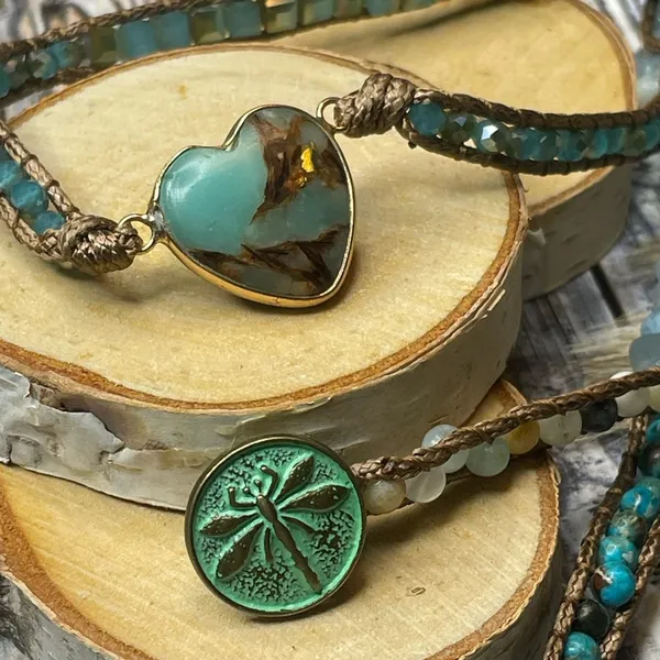 Long Strand Bracelet: The Heart in Turquoise - Image 10