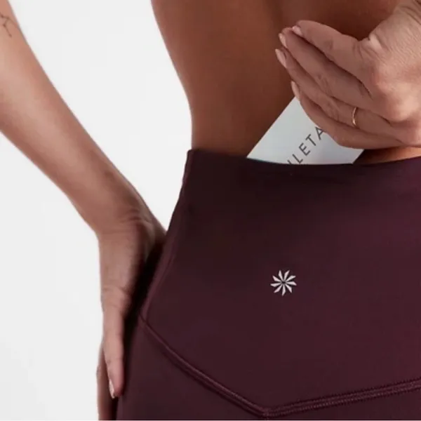 Athleta Elation Ultra High Rise Leggings Spiced Cabernet Flared Pants - Image 4