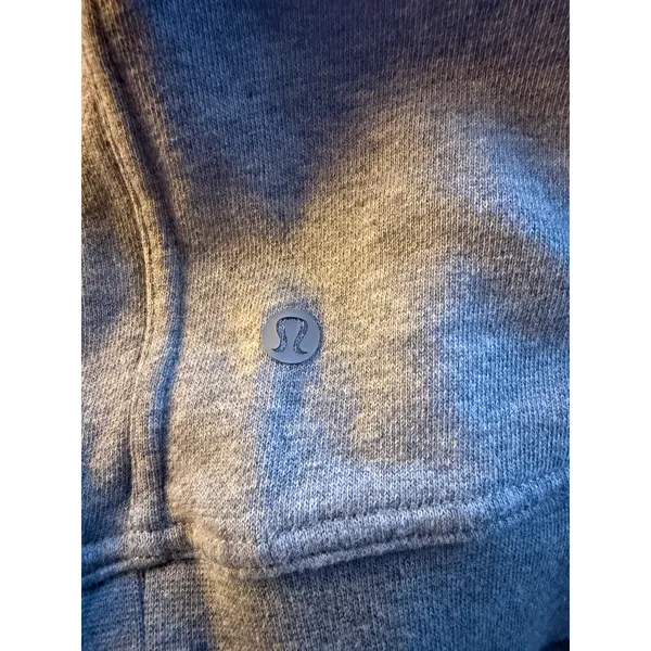 Lululemon Perfectly Oversized Crew MonoChromatic Graphic Gray Womens 6 - Image 2