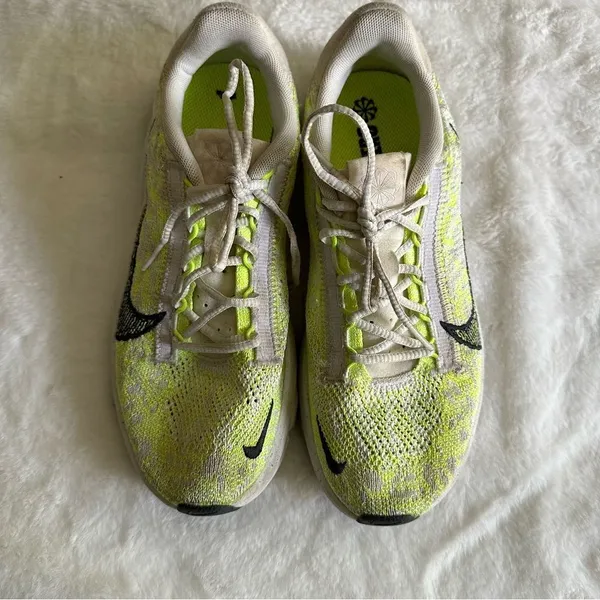 Nike Women's SuperRep Go 3 Flyknit Sneakers Neon Yellow White Size 7 - Image 10