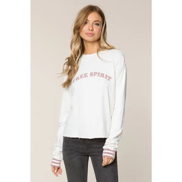 New. Spiritual Gangster free spirit sweatshirt. Small. MSRP $98 - Image 3