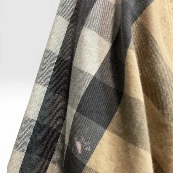 Burberry London Archive Nova Check Button Front‎ Shirt Womens M Cotton Stretch - Image 5