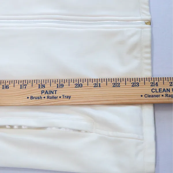 Ralph Lauren Golf Jacket Women M Ivory Full Zip Track Mock Neck Gold Trim Tennis - Image 15