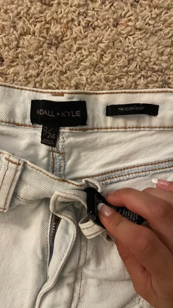 Kendall + Kylie Light Wash Denim Shorts - Image 3