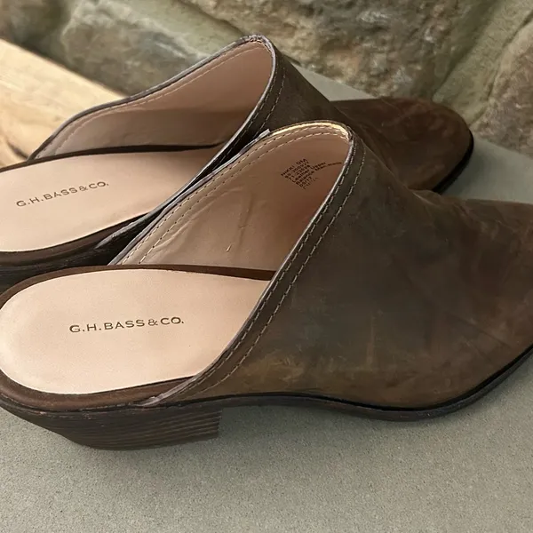 Mules G.H. Bass & Co. Rich Brown Leather Mules 9 M - Image 3