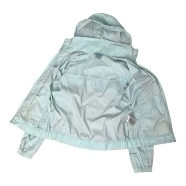 Columbia Women Hooded Rain Jacket Size M Light Blue Outdoor Jacket Zipper Front - Image 8