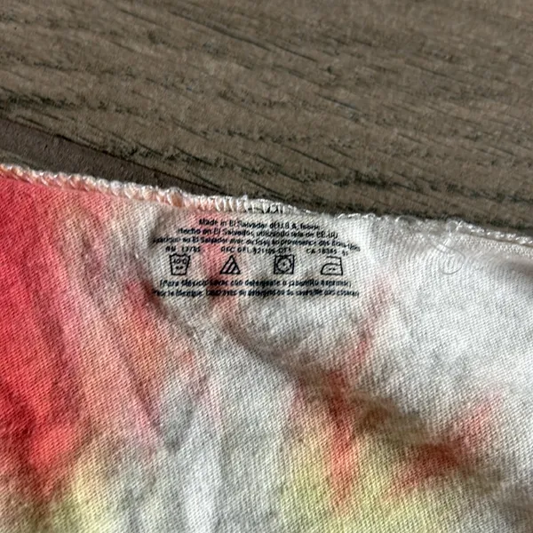 Tie dye wrap top Yellow - Image 3