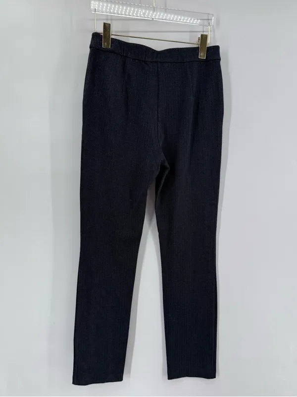 Trina Turk blue and dark gray herringbone honey pant‎ size 2 NWT - Image 2