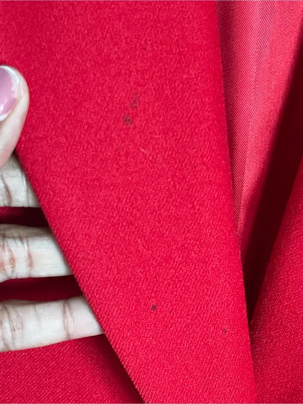 PENDLETON | Bright Red 100% Wool Single-Breasted Blazer Jacket Sz 12 - Image 9