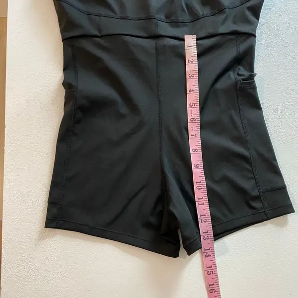 Black Athletic Tennis Dress XS Built In Shorts Active Mini Dress - Image 8