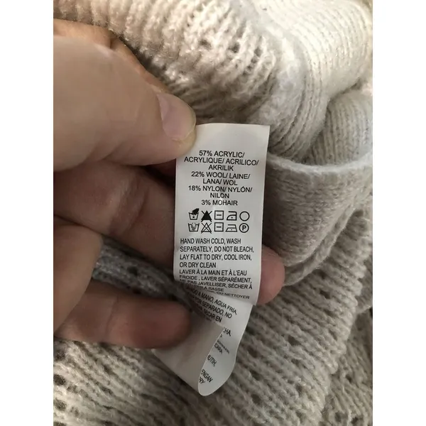 Lucky Brand‎ Cowl Neck Knit Sweater Button Sides Women's Size Medium - Image 15