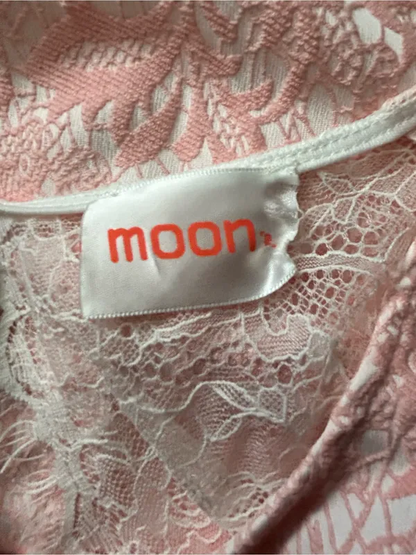 Moon Sleeveless Pink Lace Sheath Dress XS - SM - Image 12