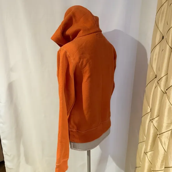 Vintage Abercrombie & Fitch Orange Hoodie - Size S - Image 4