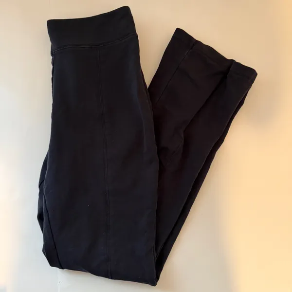 Anthropologie Black Flare Leggings - Image 3