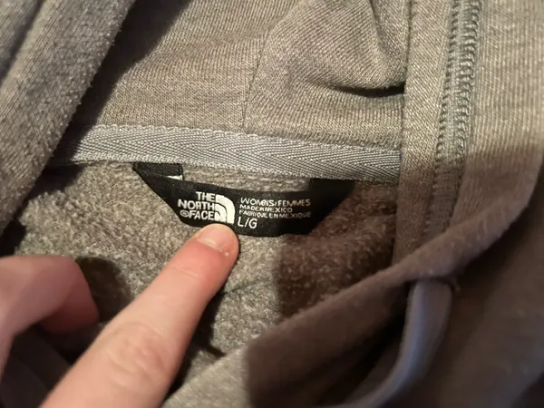 North face Hoodie Gray Size 7 - Image 3