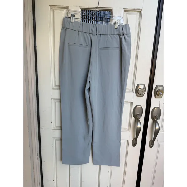 Halara High Waisted Pleated‎ Wide Leg Trousers Grey Athleisure Pants Size Large - Image 2