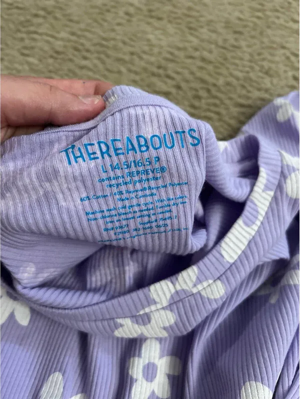 C360 thereabouts large 14.5/16.5 p shirt long sleeve purple - Image 4