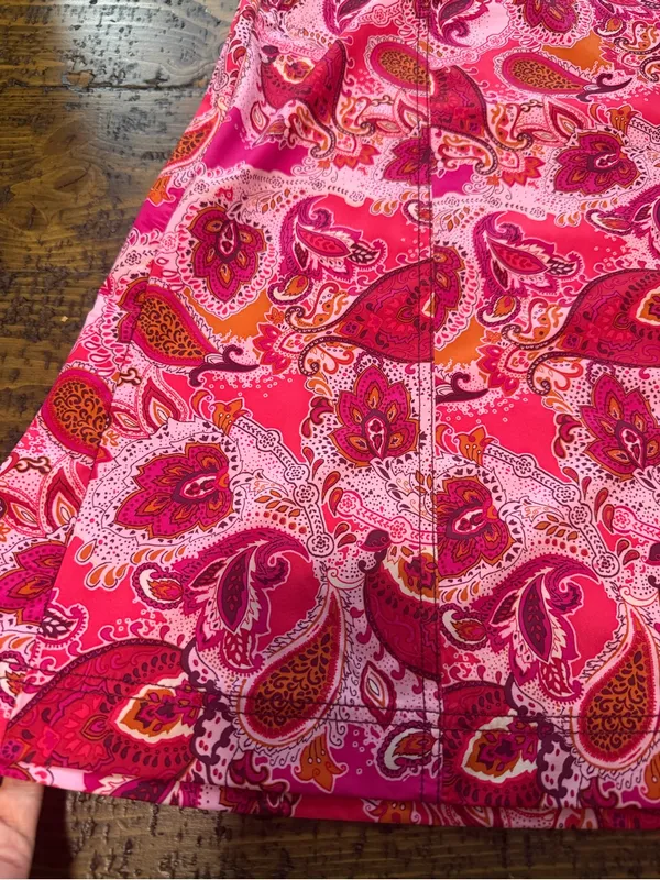 Athleta “Pack Everywhere” Pink Paisley Sun Valley Halter Dress Mini Size 8 - Image 2