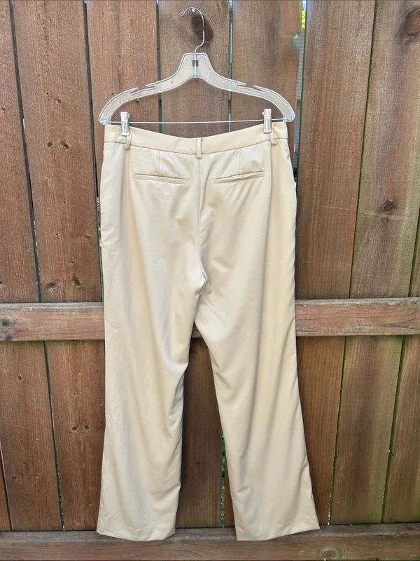 Brooks Brothers Beige Business Casual Preppy Pants Size 10 - Image 5