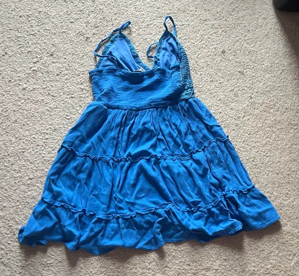 Charlotte Russe Crochet Dress Blue - Image 2