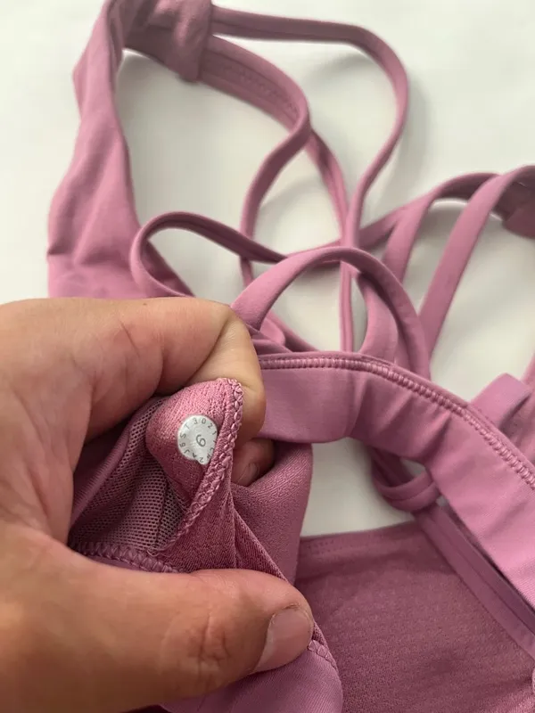 Lululemon Free To Be Serene Strappy Sports Bra Velvet Dust Purple 6 - Image 7