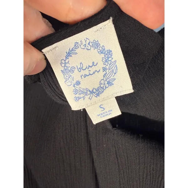 Francesca's Blue Rain Embroidered Boho Peasant Mini Dress‎ S Johnny Was Vibes - Image 8