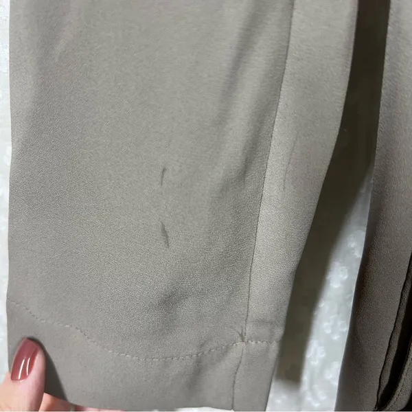 Aritzia Babaton Taupe Light Academia Flowy Quincy‎ Tie Waist Lightweight Jacket - Image 4