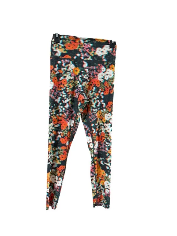 aerie Orange Multicolor Floral Leggings - Image 10
