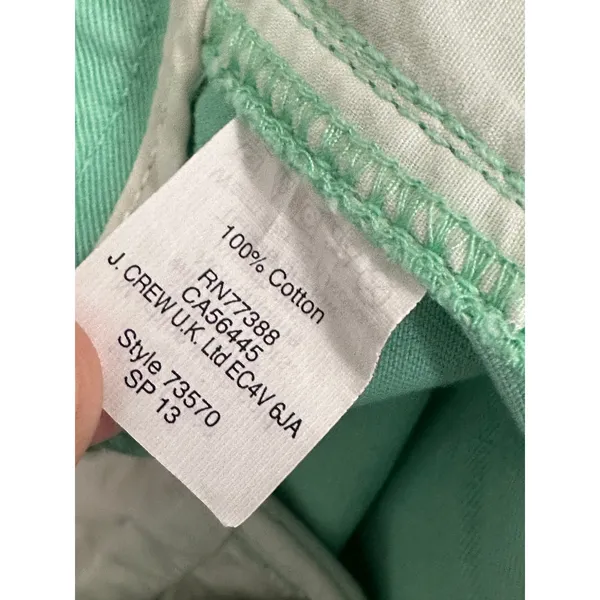 J.Crew Factory Womens Green Chino Sailor Shorts Embroidered Ship Wheel Size 10‎ - Image 5