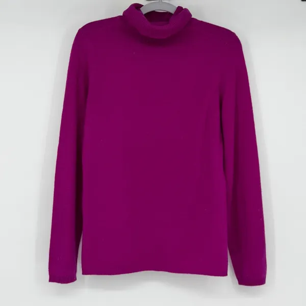 Charter Club Luxury 100% Cashmere‎ Turtleneck Sweater Pink Purple Small - Image 2
