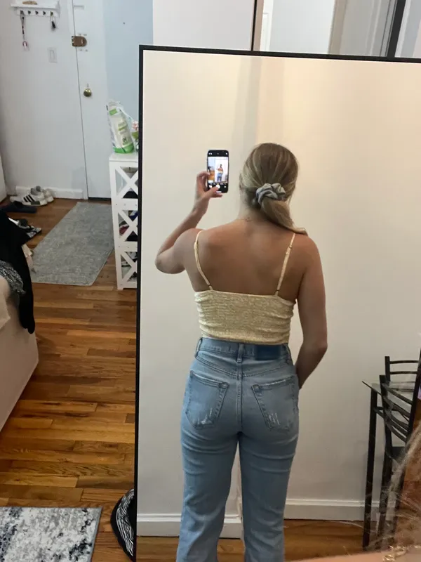 Abercrombie Yellow Crop Top - Image 3