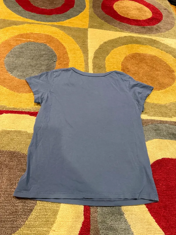 John Galt / Brandy Melville 44 Graphic Tee Shirt Faded Blue One Size - Image 4