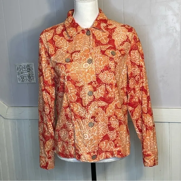 Vintage Coldwater Creek Blazer Linen & Rayon vintage jacket - Image 3
