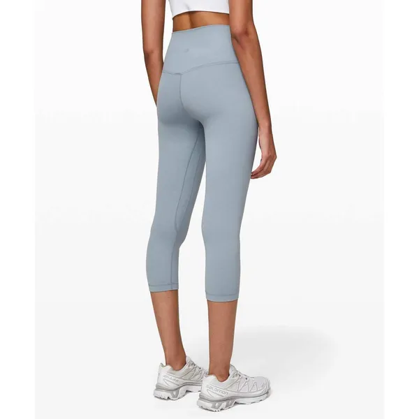Lululemon 8 Align Crop 21" Leggings Pants Chambray Nulu Lightweight Buttery Soft - Image 2