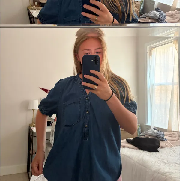 J.Crew Denim Blouse - Image 2