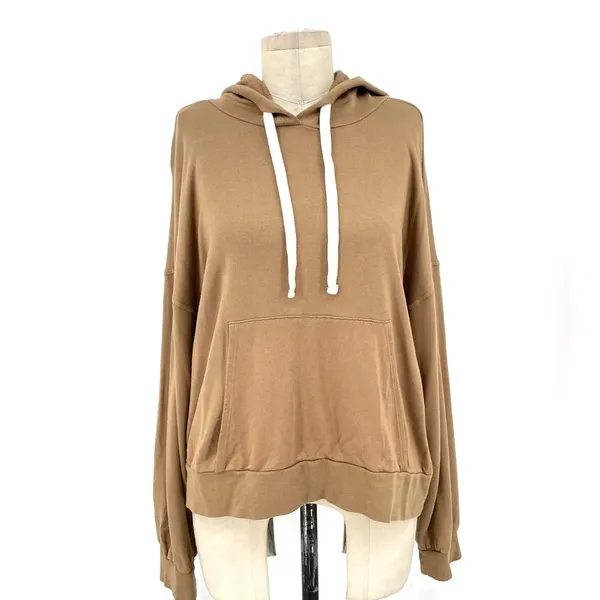 Electric‎ & Rose Melrose Micromodal Hoodie Honey Tan Brown Size Medium - Image 2