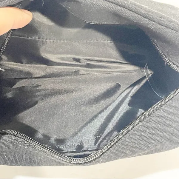Dolce & Gabbana Beauty Black Canvas Full Zip Beauty‎ Pouch - Image 2