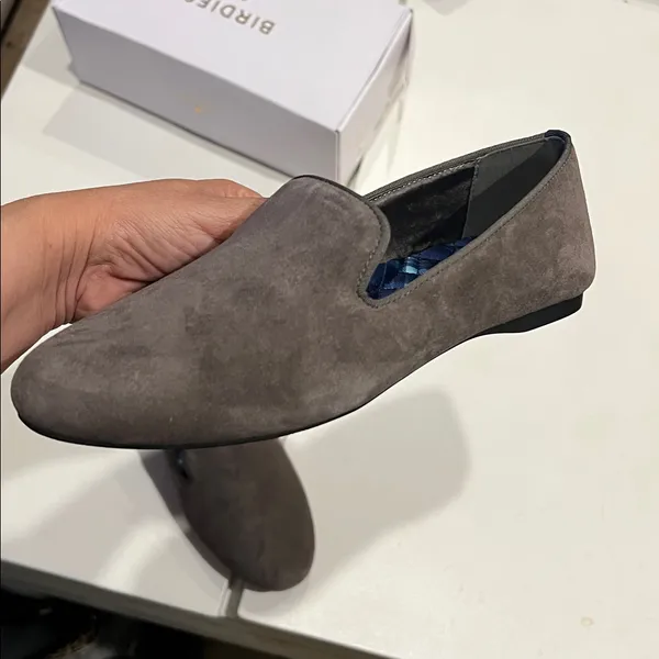 Birdies Starling slip on gray suede flats women’s size 7 - Image 6
