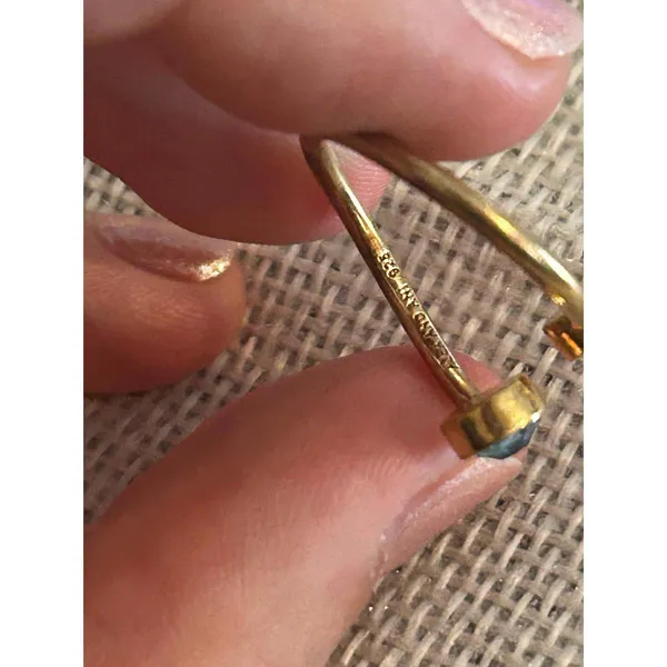 Alex and Dani 925 sterling silvers gold tone size 6.25 a206 ring - Image 5