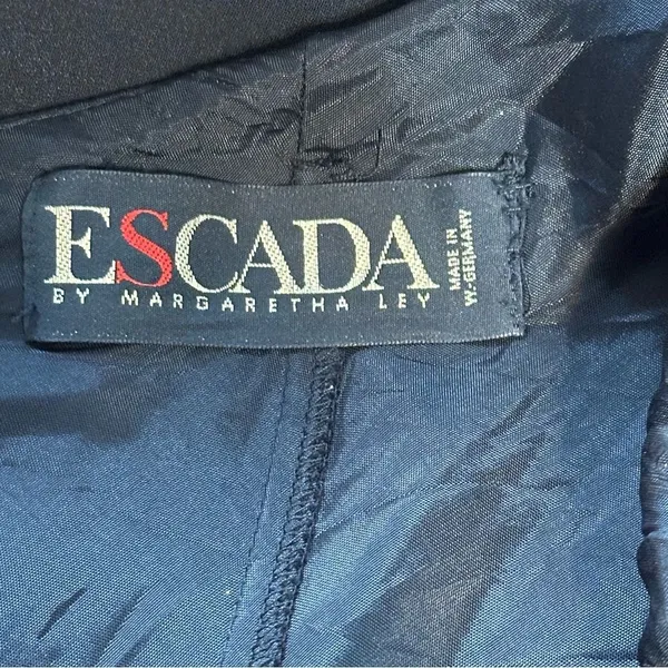 Escada One Shoulder Long Embellished Evening / Event Formal Dress Sz Small - Image 4