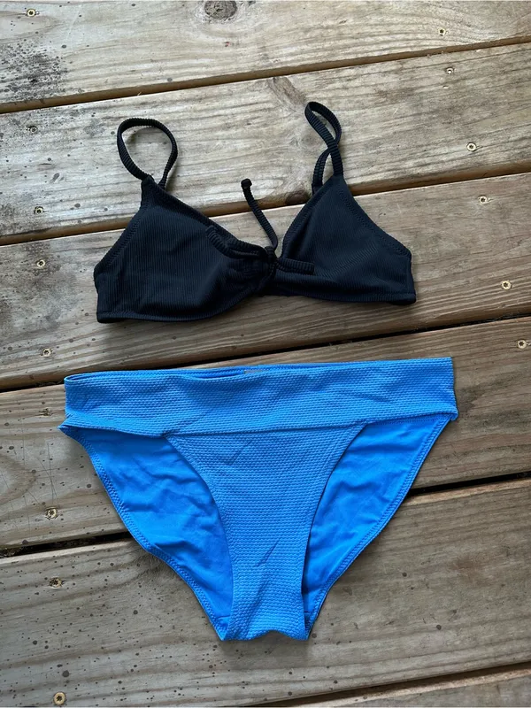 Aerie bikini set blue black - Image 5