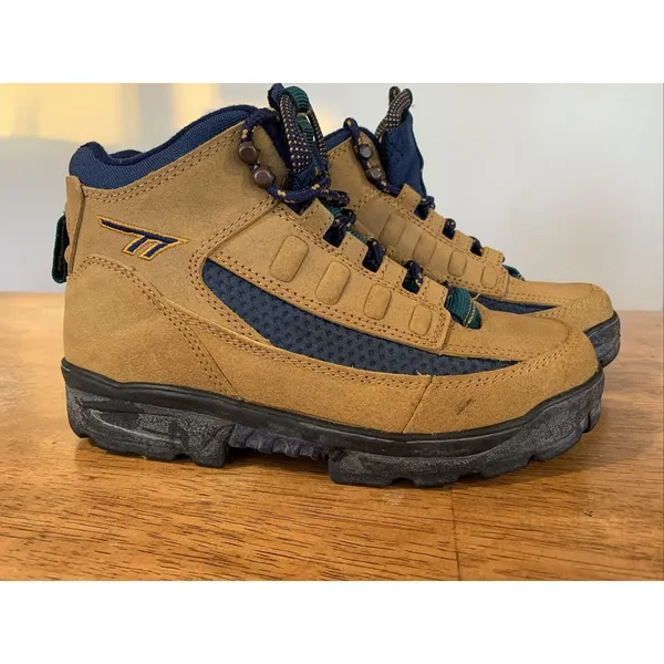Hi-Tec Boots Lady Trilogy Hiking‎ Boots Womens Size 6.5 Tan and Green Model 5303 - Image 2