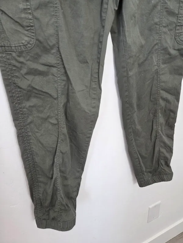 Eddie Bauer Women's Laid-back Twill Jogger Pant Dark Cool Green Size 8 Medium - Image 3